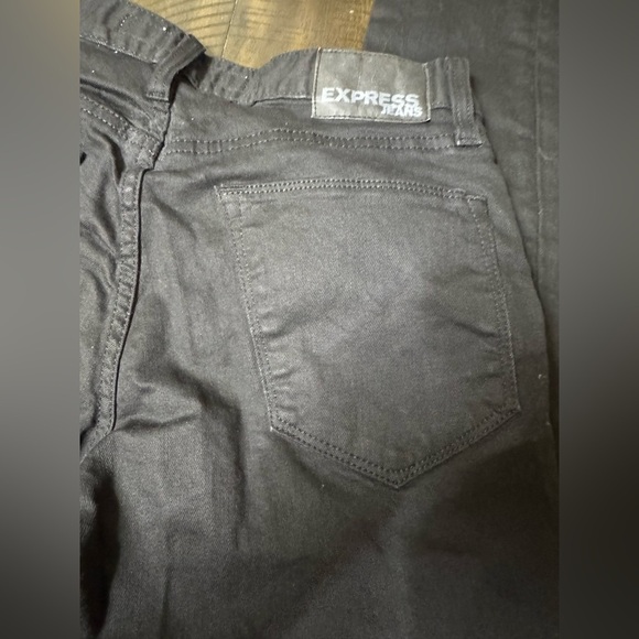 Men's Express Alec Skinny Fit Black Jeans 30 x 30 - Picture 6 of 7